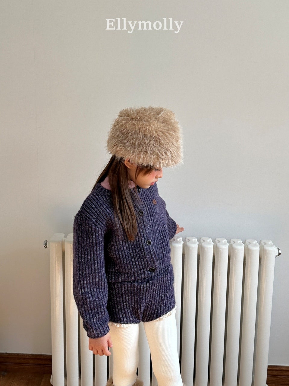 ［ELLY MOLLY］Muffin wool cardigan