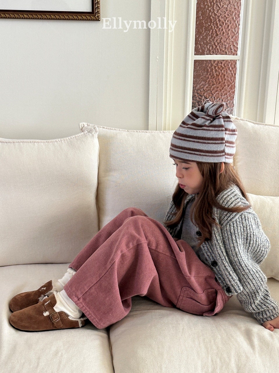 ［ELLY MOLLY］Muffin wool cardigan