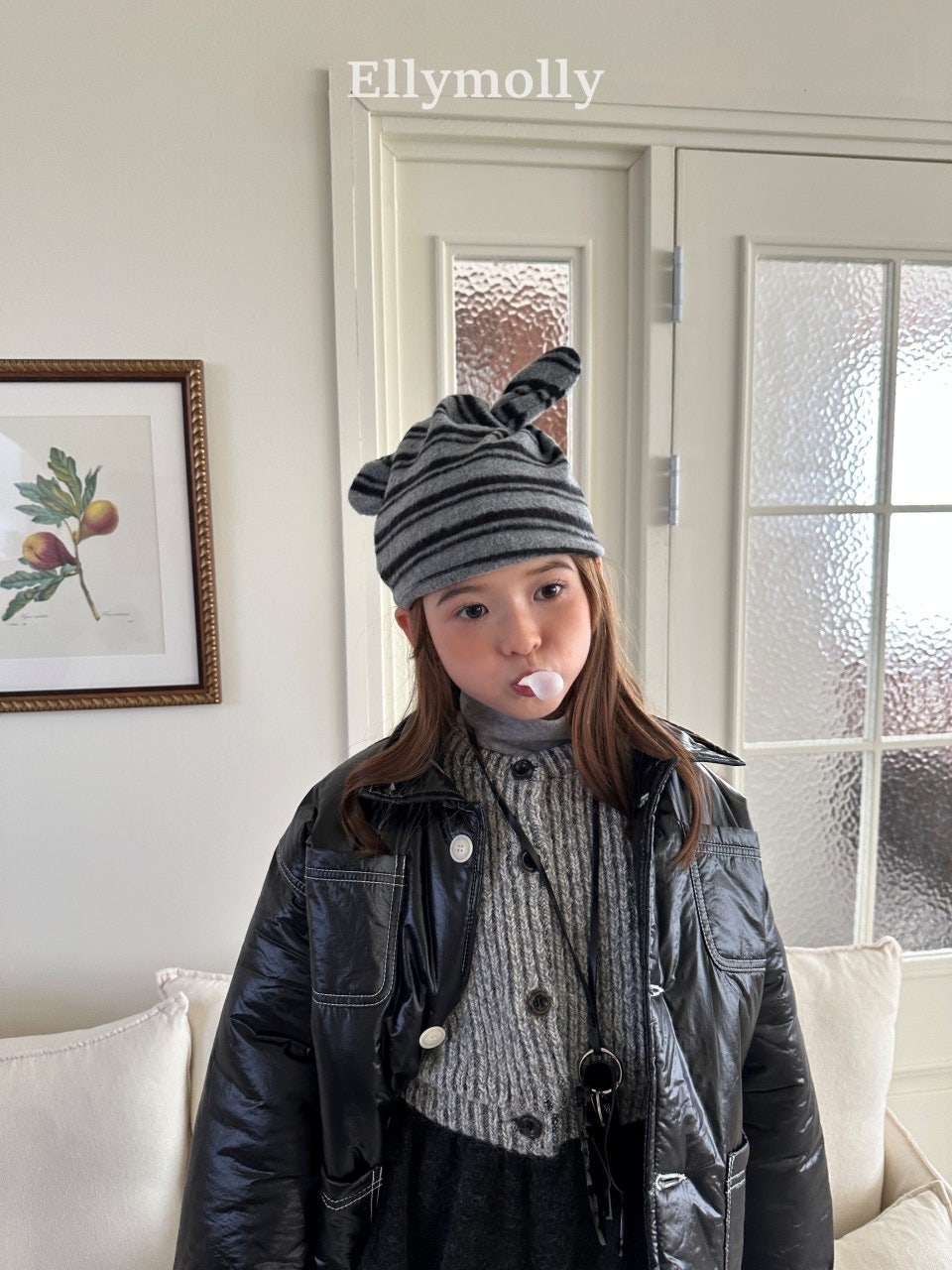 ［ELLY MOLLY］Muffin wool cardigan