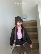 ［ELLY MOLLY］Muffin wool cardigan