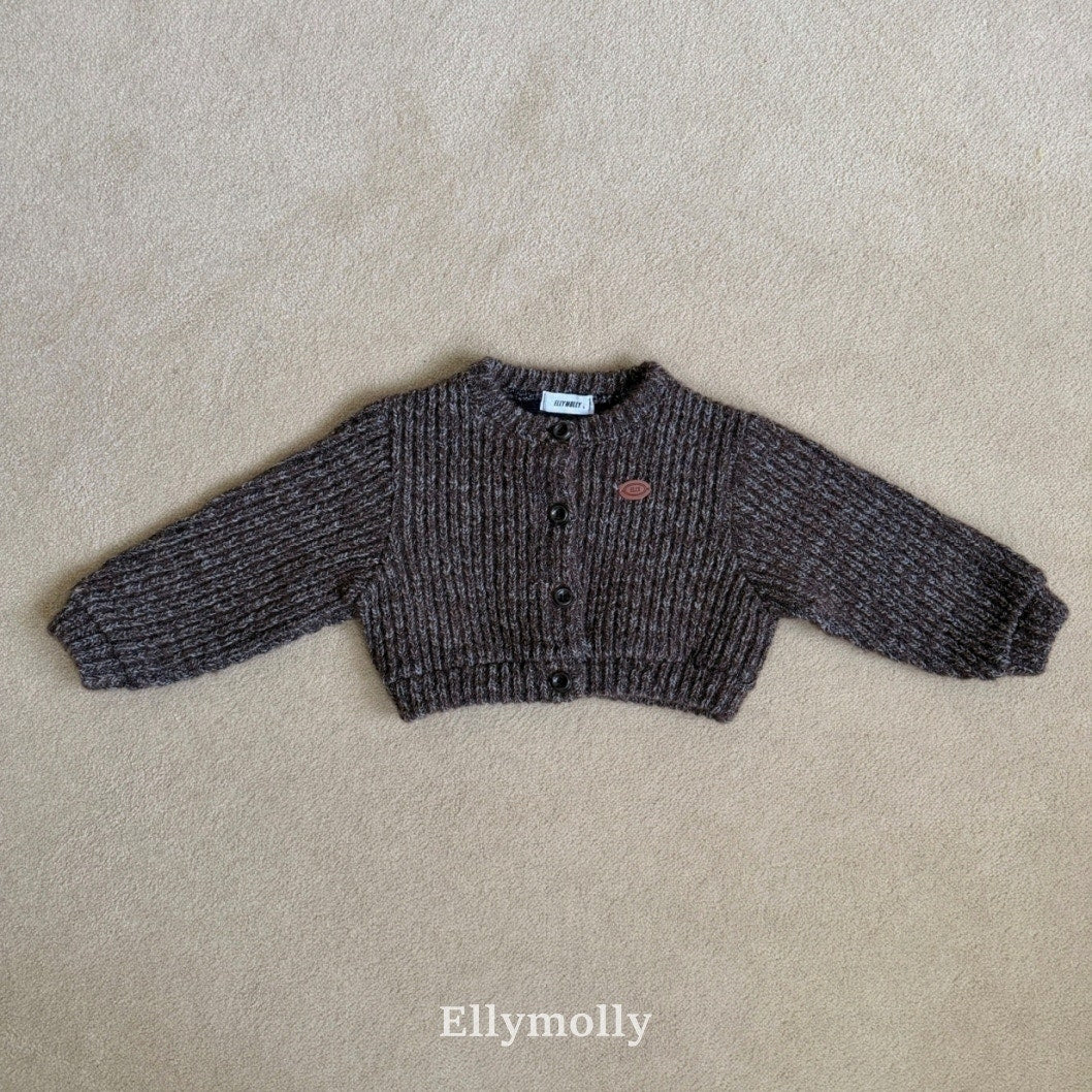 ［ELLY MOLLY］Muffin wool cardigan