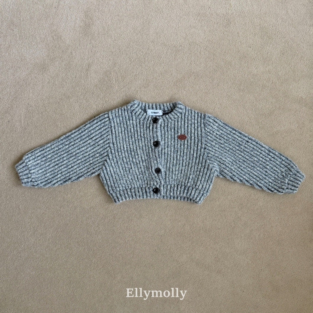 ［ELLY MOLLY］Muffin wool cardigan