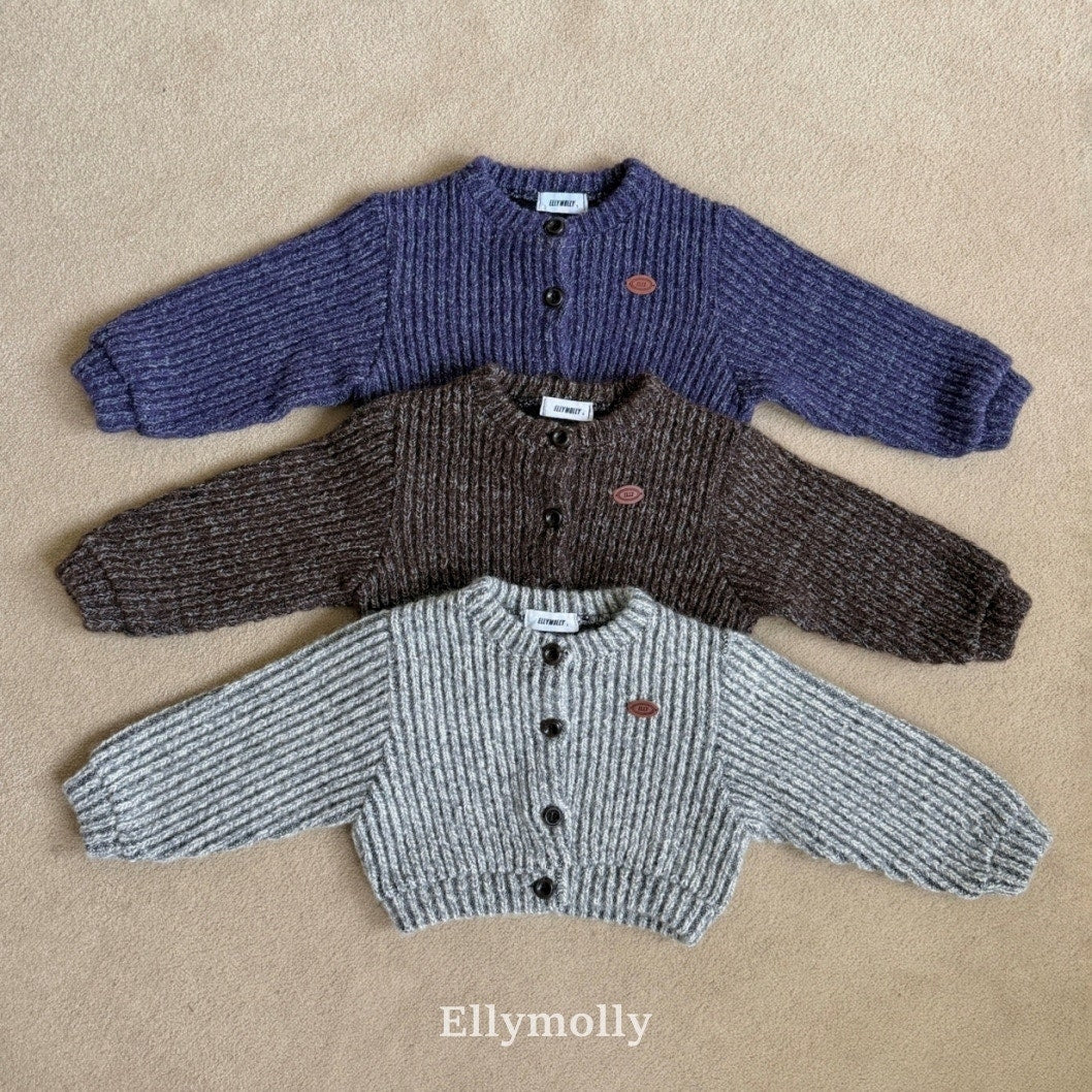 ［ELLY MOLLY］Muffin wool cardigan