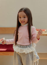 [whitesketchbook] Rozy frill jogger pants