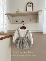 Dobby frill suspender skirt