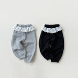 [whitesketchbook] Rozy frill jogger pants