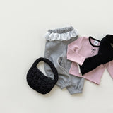 [whitesketchbook] Rozy frill jogger pants