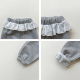 [whitesketchbook] Rozy frill jogger pants