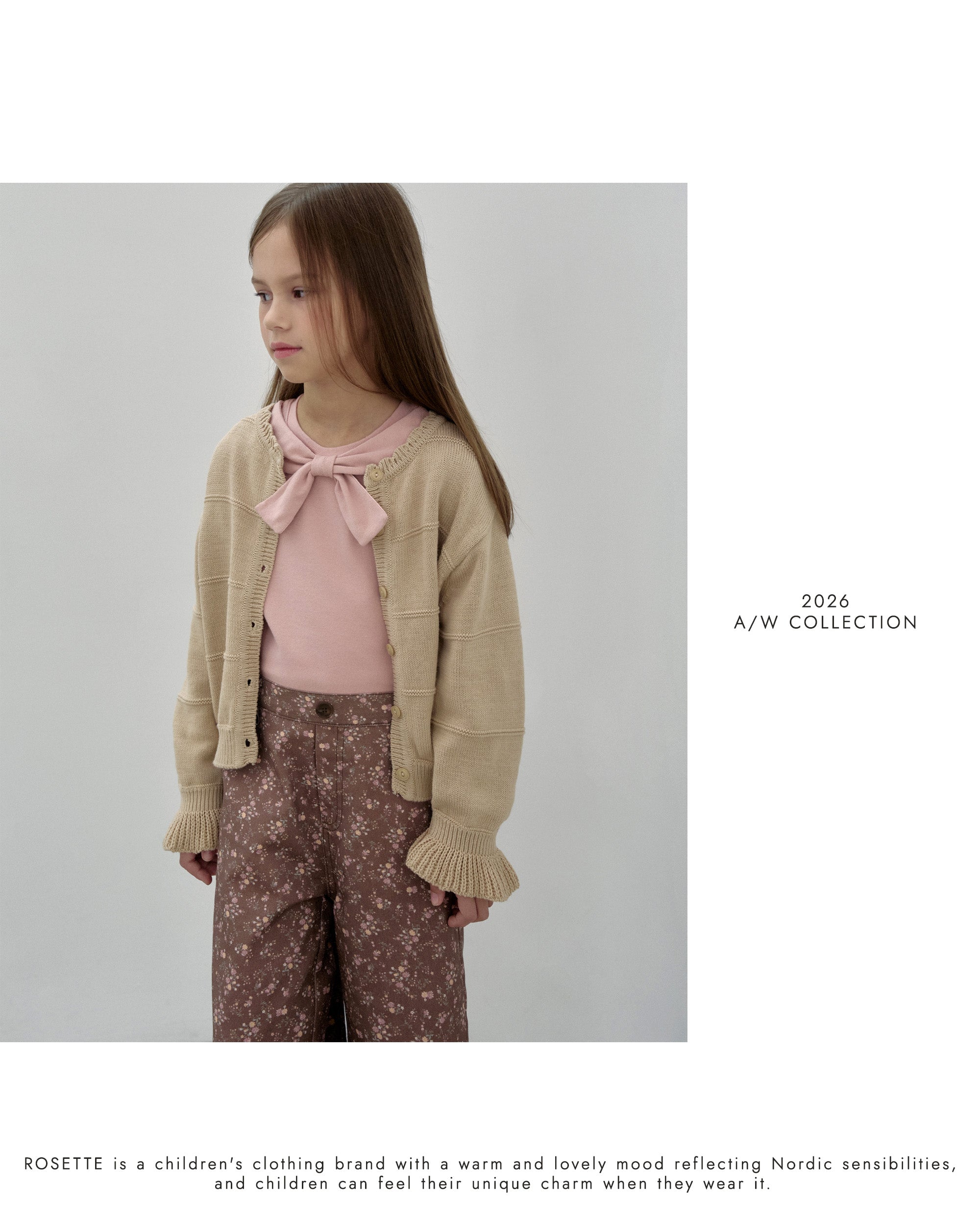 ［ROSETTE］Katie knit cardigan