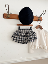 Puff frill cardigan