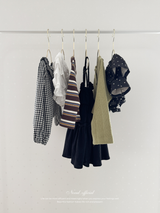 Bell check blouse