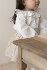 Dobby frill suspender skirt