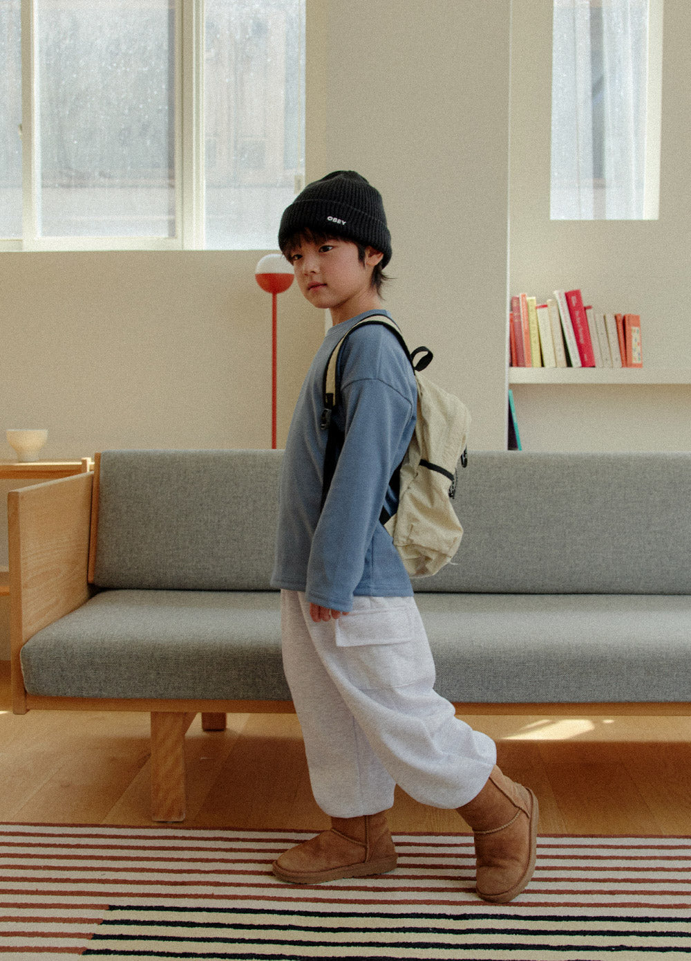 [whitesketchbook] Pocket warm cargo pants