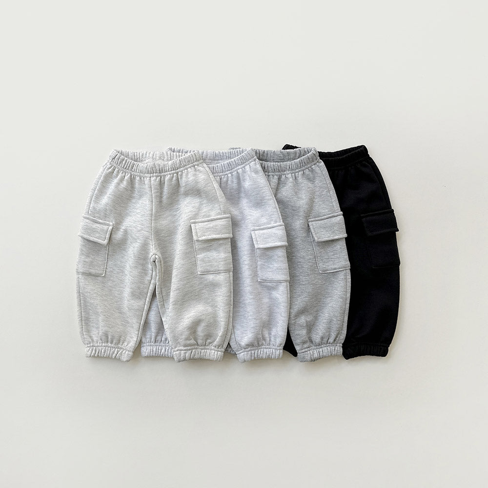 [whitesketchbook] Pocket warm cargo pants