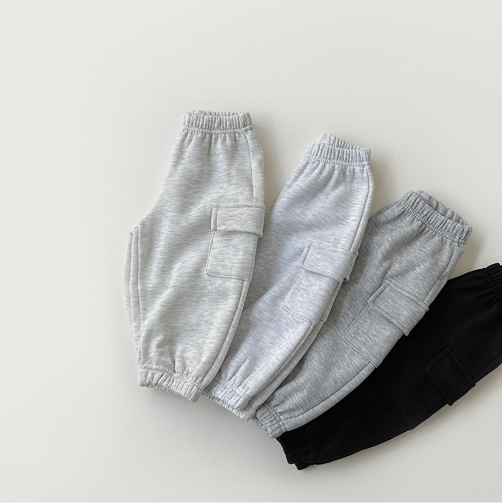 [whitesketchbook] Pocket warm cargo pants