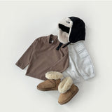 [whitesketchbook] Pocket warm cargo pants