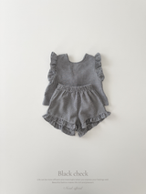 Romantic ribbon frill set