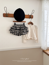 Puff frill cardigan