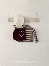 Heart corduroy frill bloomer