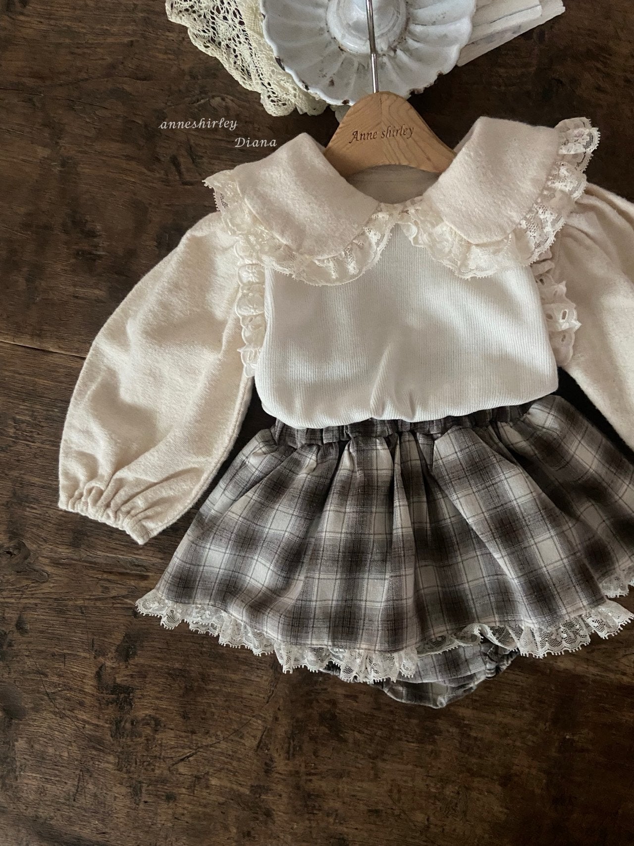 ［Anne shirley］Benny bloomer skirt (check)