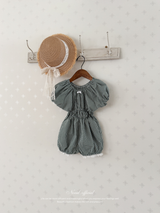 Check one-piece suit