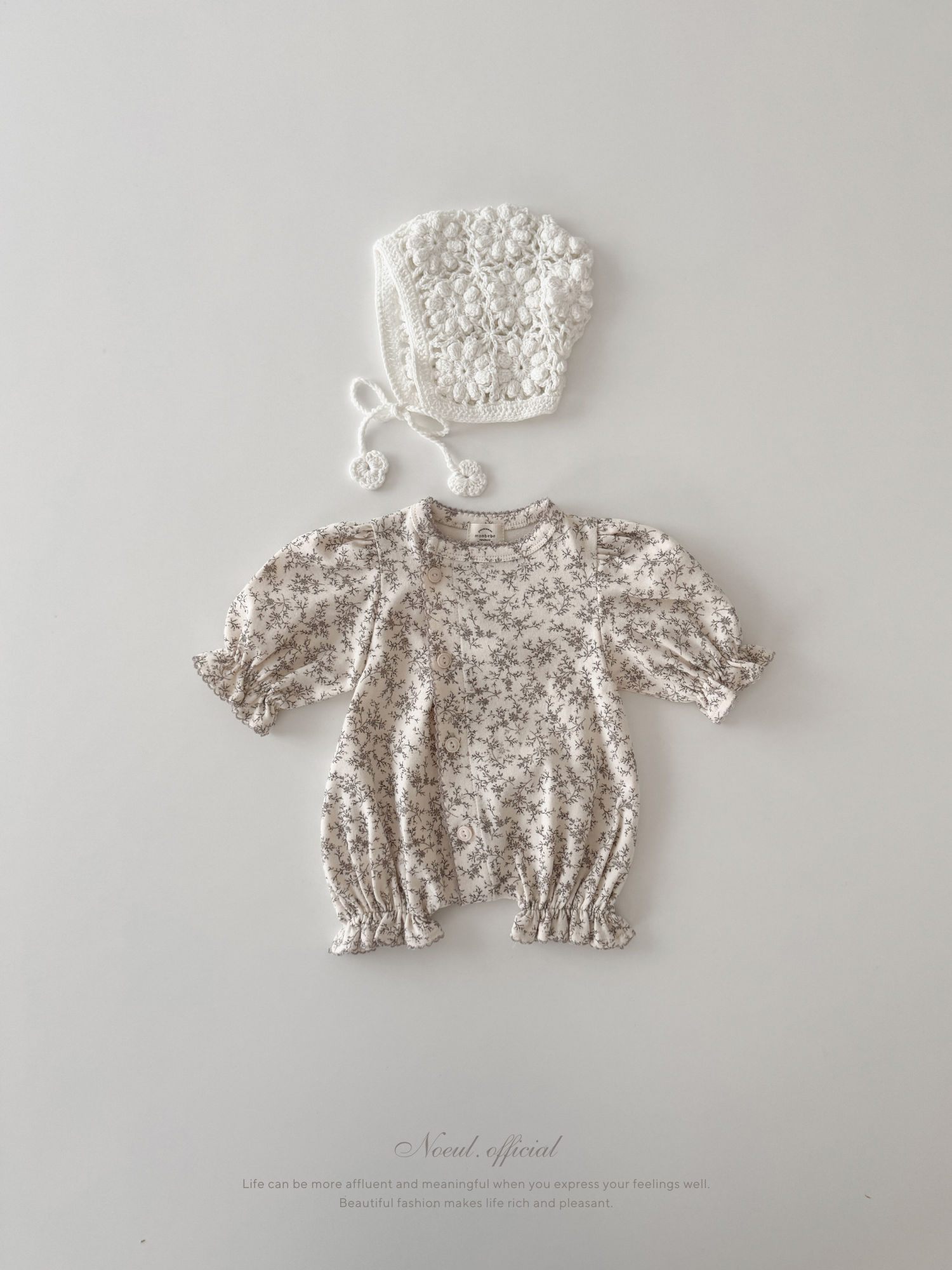 Flower glowly rompers