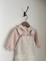 Cotton berry short overalls