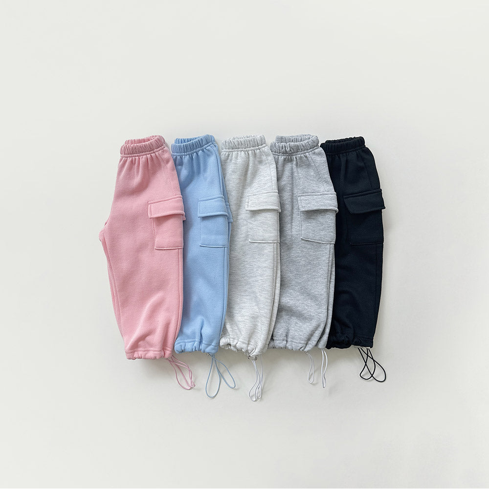 [whitesketchbook] Warm string cargo pants