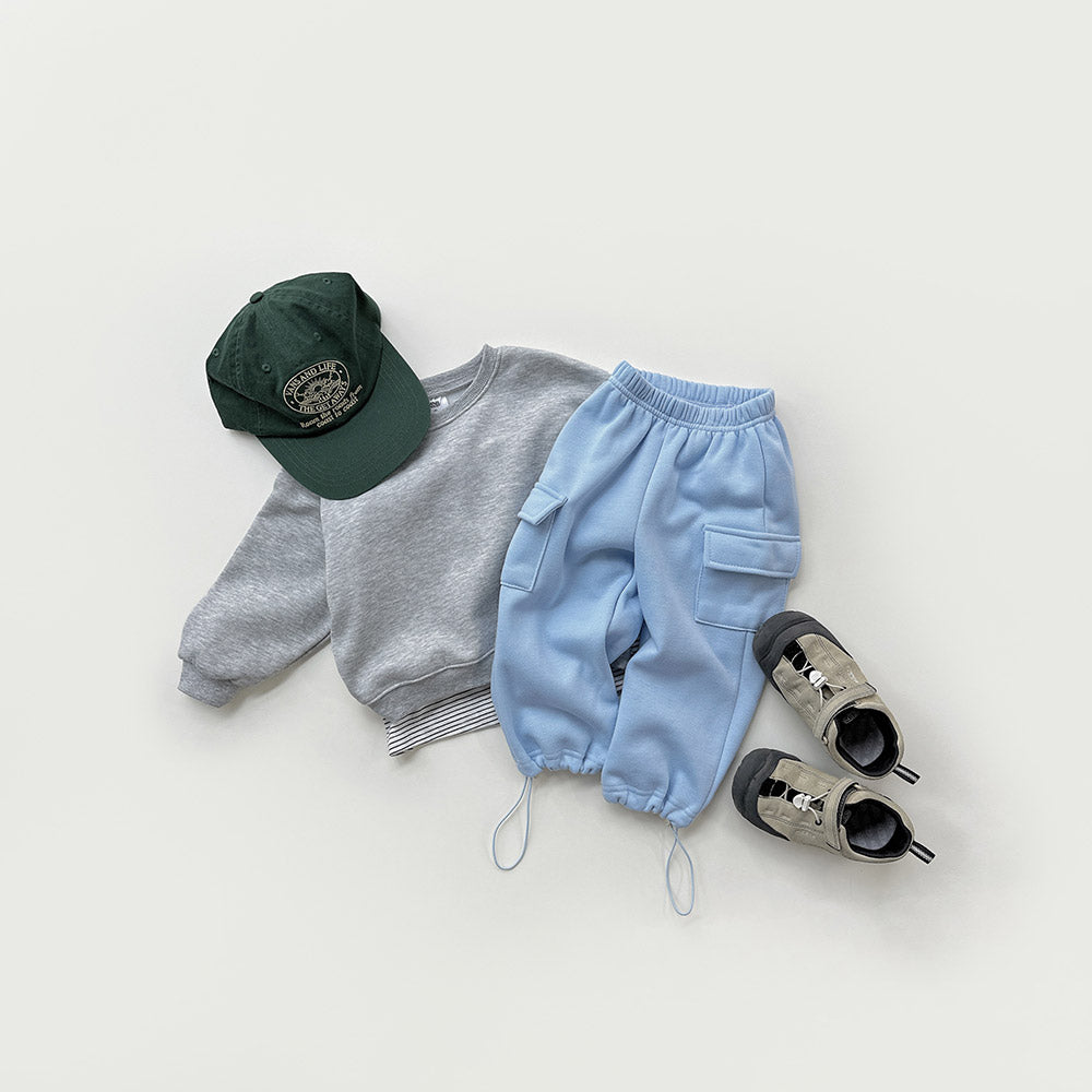 [whitesketchbook] Warm string cargo pants
