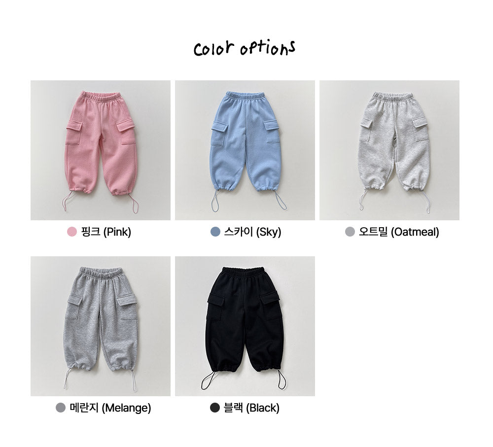 [whitesketchbook] Warm string cargo pants