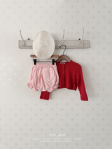 Heart corduroy frill bloomer