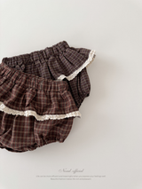 Check lace bloomer