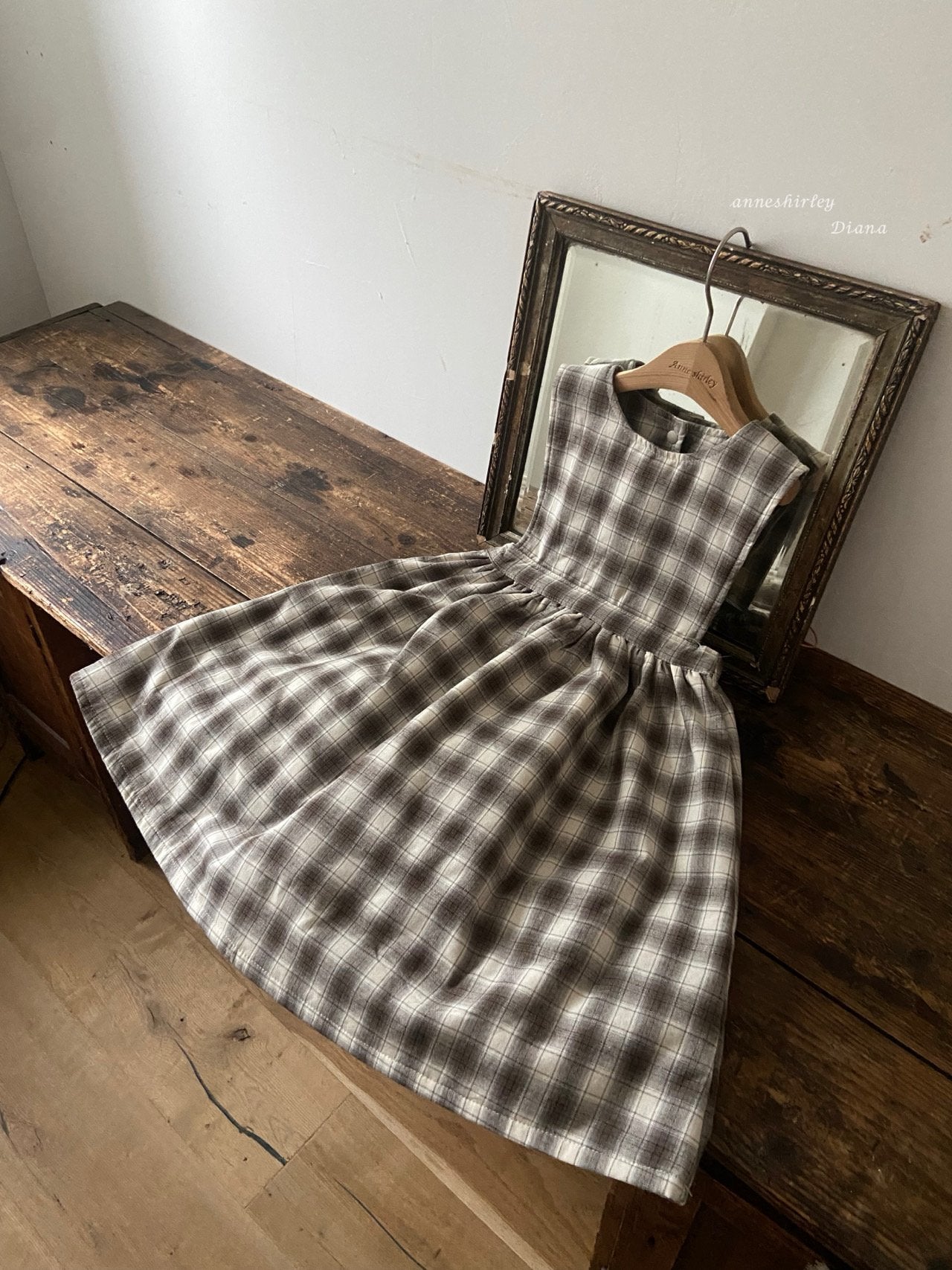 ［Anne shirley］Jaine one-piece (check)