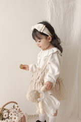 Dobby frill suspender skirt