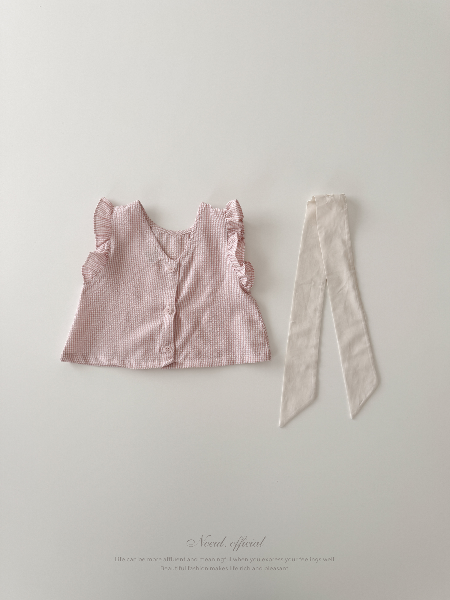 Romantic ribbon frill set
