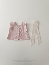 Romantic ribbon frill set