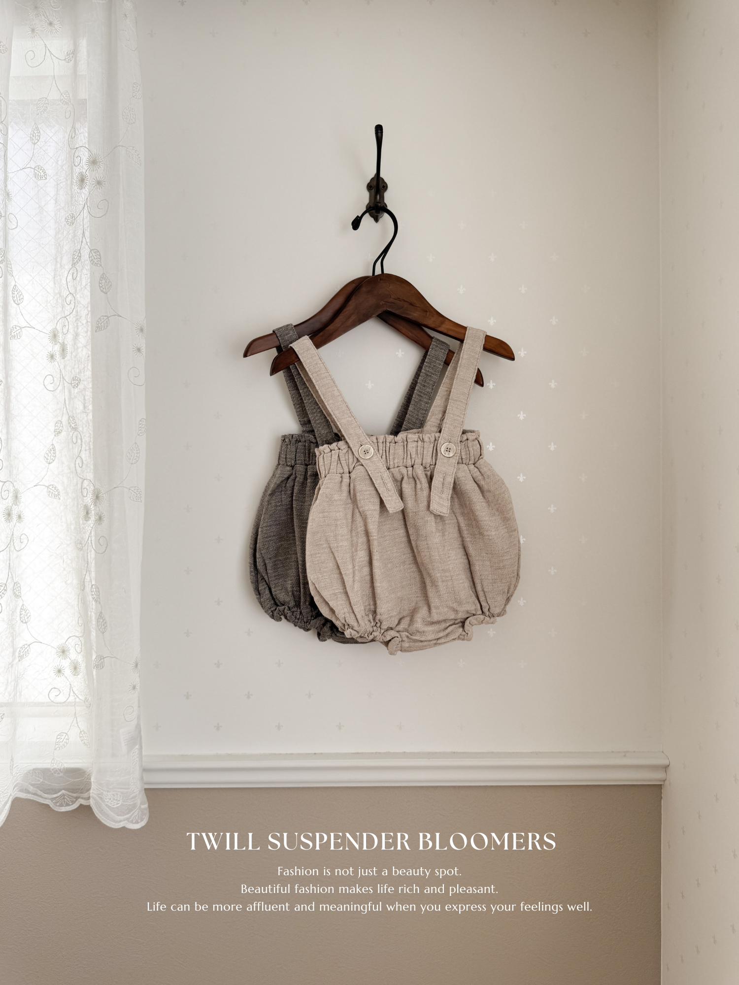 Twill suspender bloomers