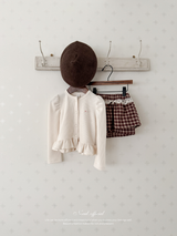 Puff frill cardigan