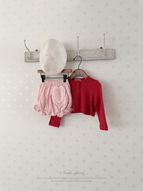 Heart corduroy frill bloomer
