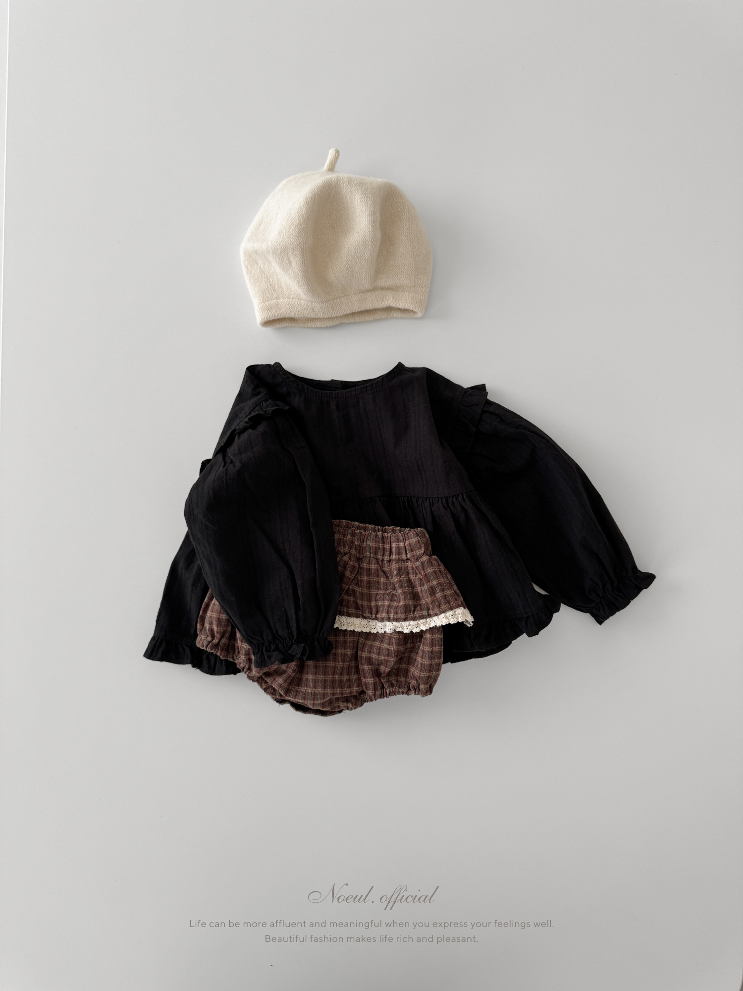 Check lace bloomer