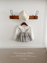 Dobby frill suspender skirt