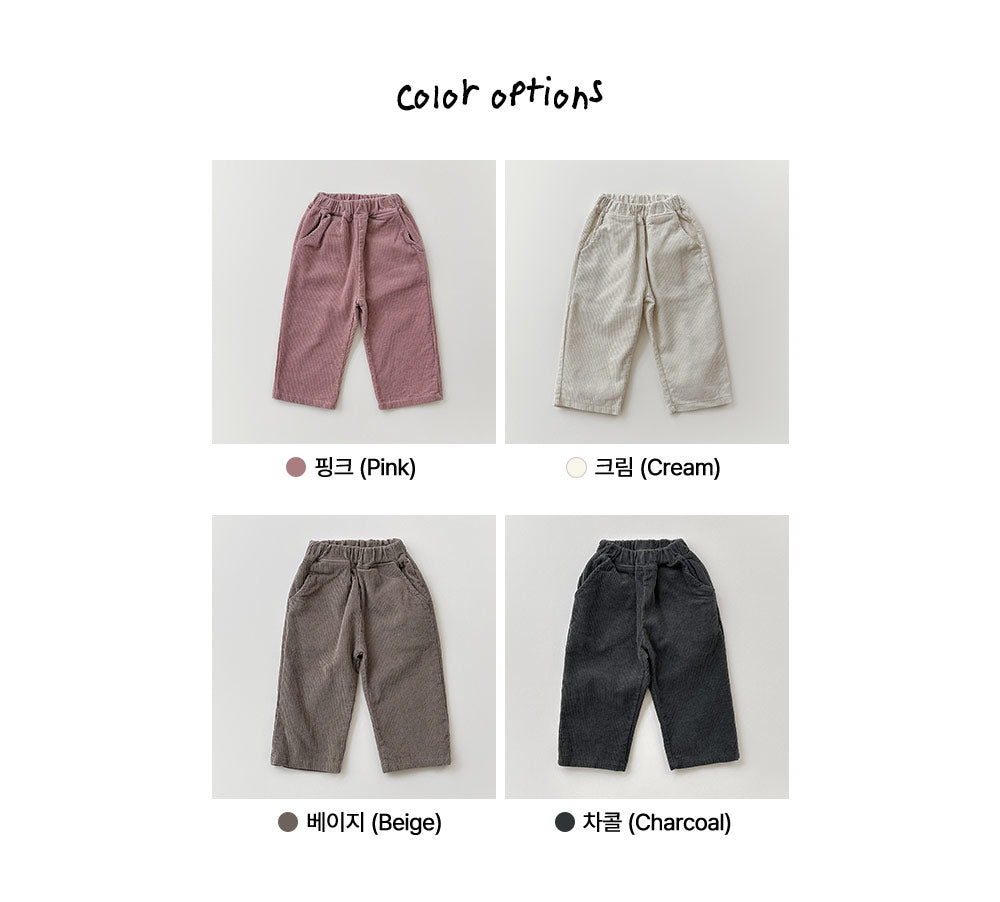[whitesketchbook] Corduroy buggy pants