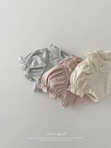 Gracie dot puff tops