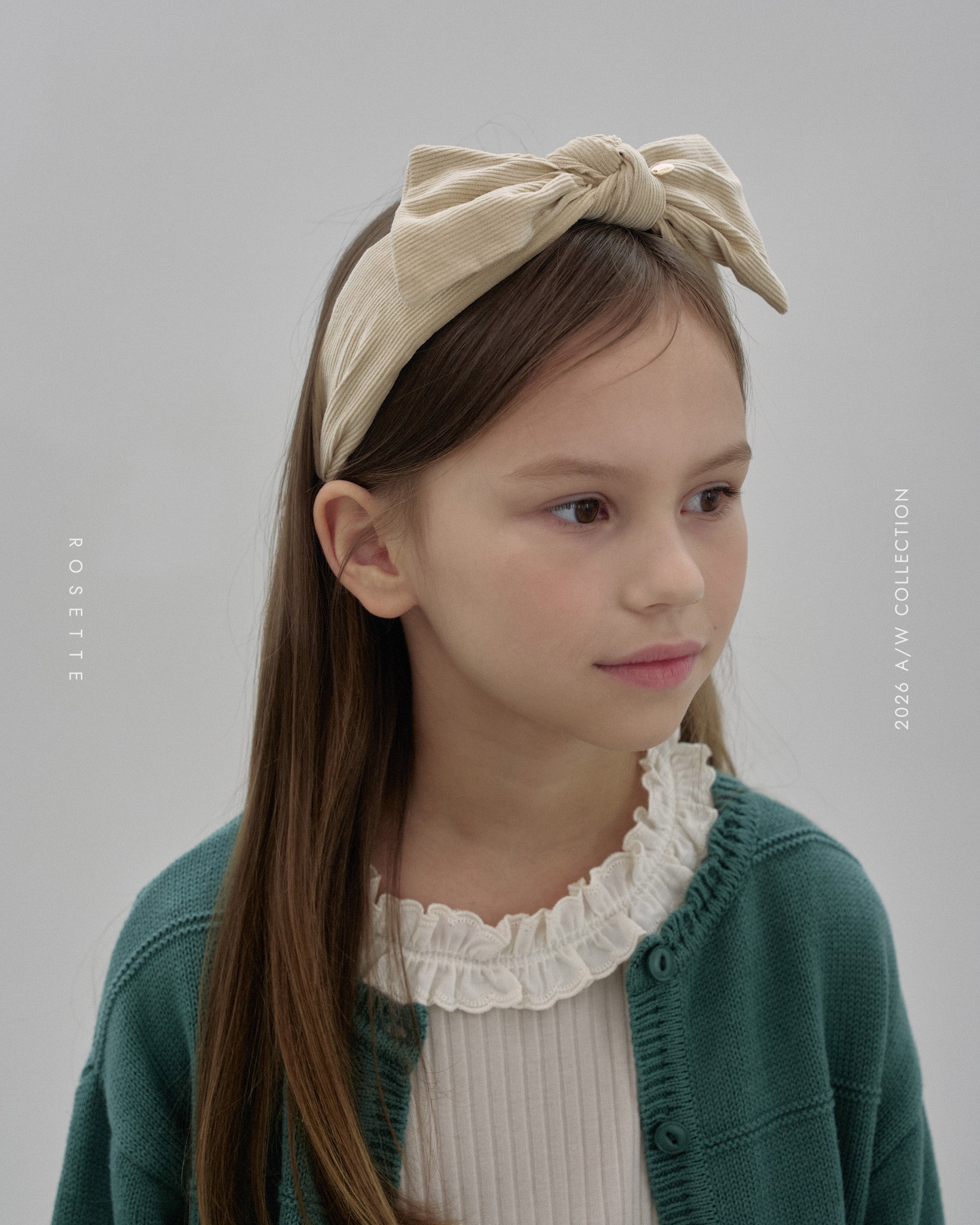 ［ROSETTE］Rolling ribbon headband