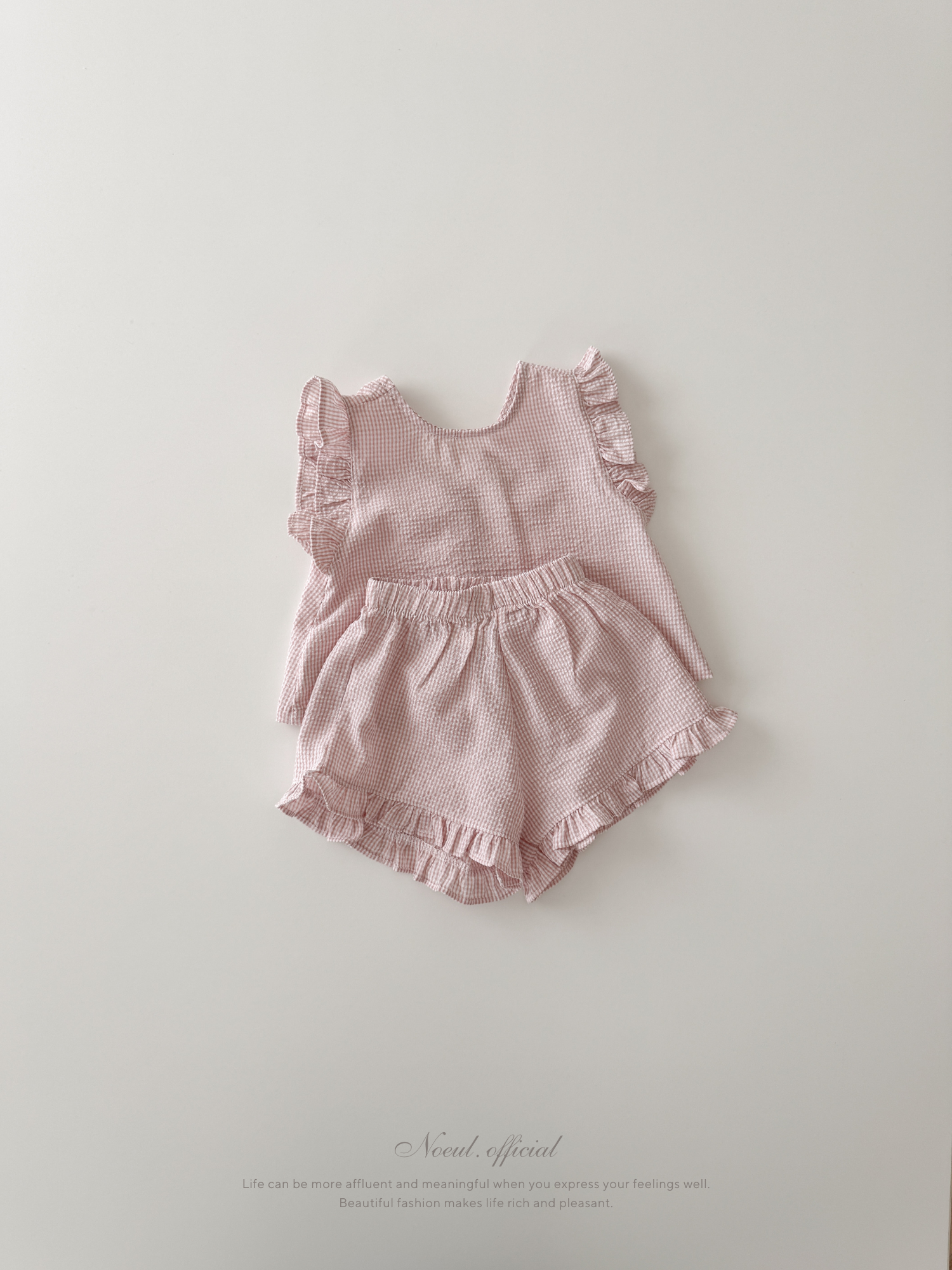 Romantic ribbon frill set