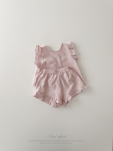Romantic ribbon frill set