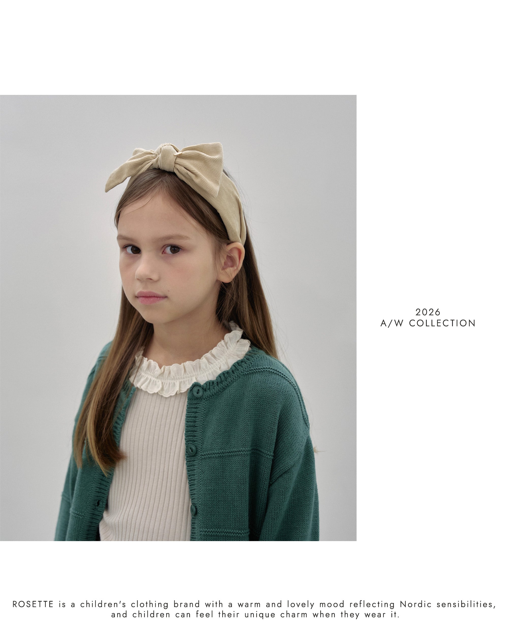 ［ROSETTE］Rolling ribbon headband