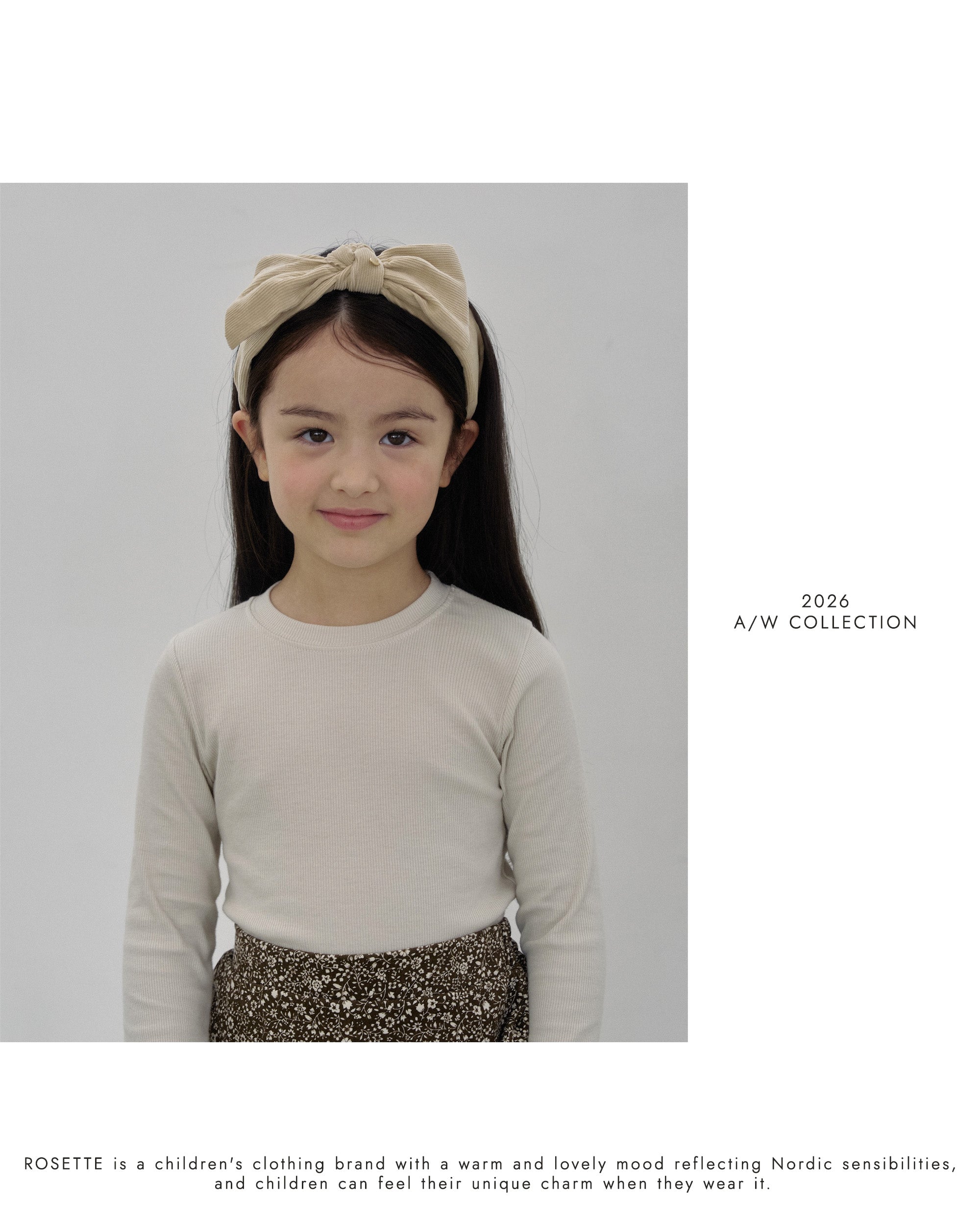 ［ROSETTE］Rolling ribbon headband
