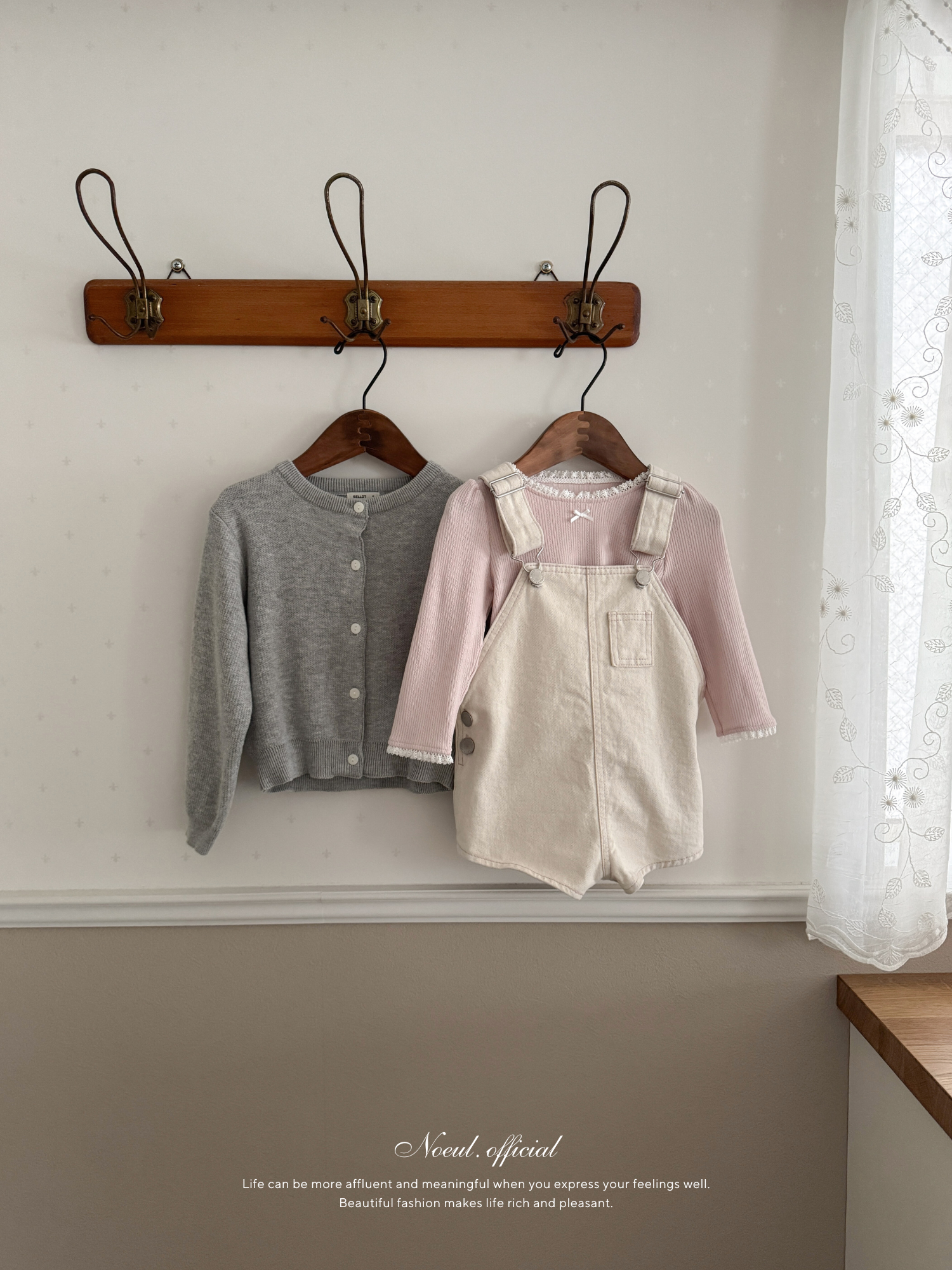 Cotton berry short overalls