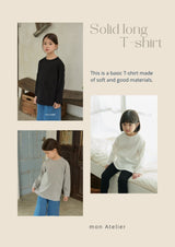 ［mon Atelier］Solid long tee